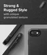 Ringke Onyx iPhone SE (2020/2022) / 8 / 7 Hoesje Flexibel TPU Grijs afbeelding 5