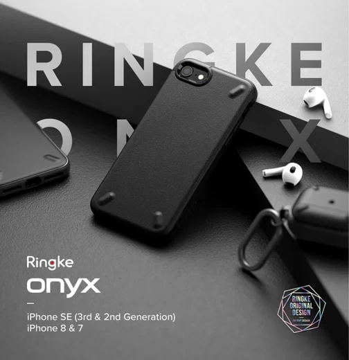 Ringke Onyx iPhone SE (2020/2022) / 8 / 7 Hoesje Flexibel TPU Grijs afbeelding 10