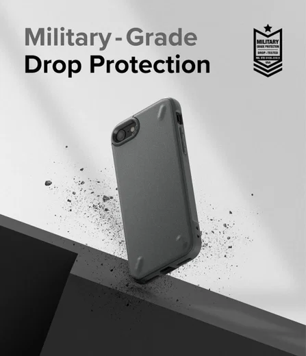 Ringke Onyx iPhone SE (2020/2022) / 8 / 7 Hoesje Flexibel TPU Grijs afbeelding 3