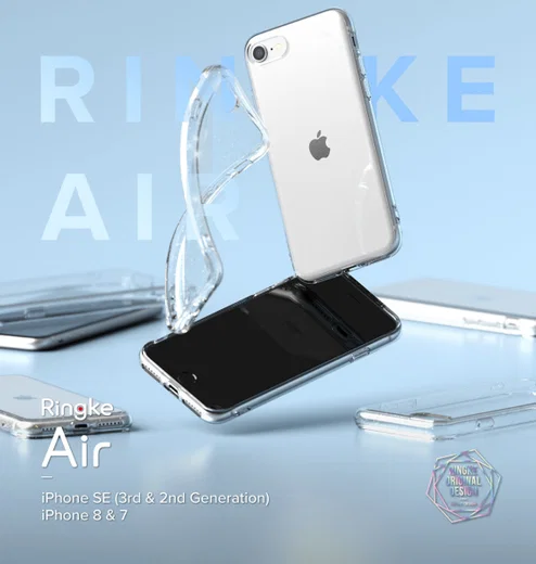 Ringke Air iPhone SE (2020/2022)/8/7 Hoesje Flexibel TPU Glitter afbeelding 10