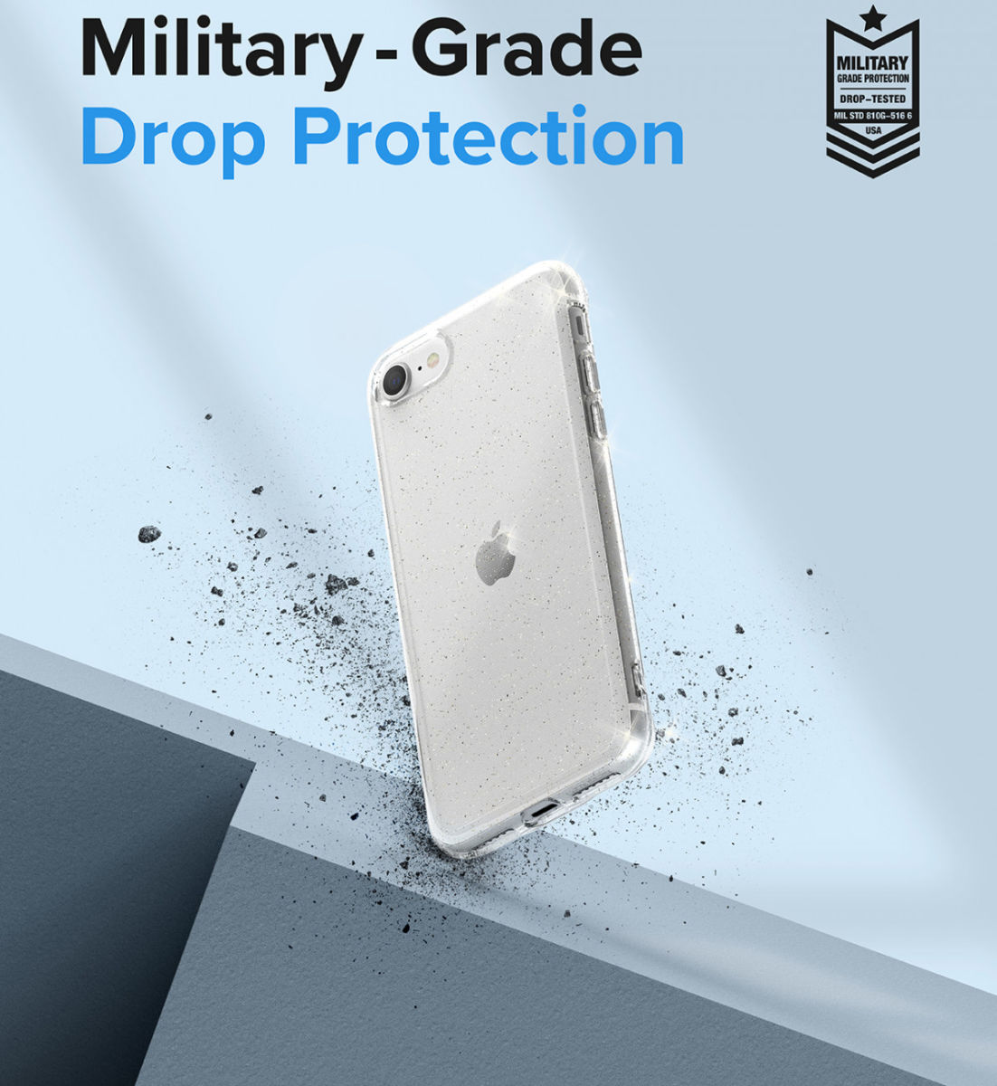 Ringke Air iPhone SE (2020/2022)/8/7 Hoesje Flexibel TPU Glitter afbeelding 3