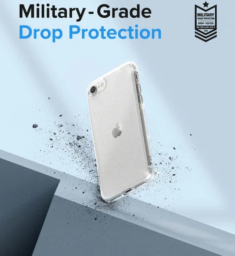 Ringke Air iPhone SE (2020/2022)/8/7 Hoesje Flexibel TPU Glitter afbeelding 3