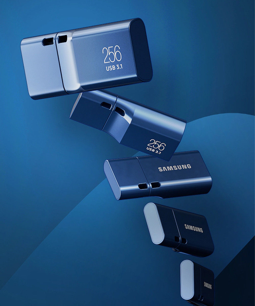 Originele Samsung USB-C Stick voor Extra Opslaggeheugen 256GB Blauw afbeelding 6