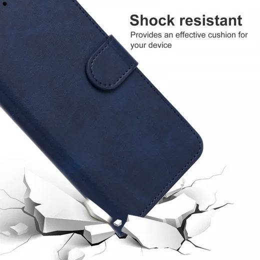 Nokia G11 / G21 Hoesje Portemonnee Wallet Book Case met Bandje Blauw afbeelding 4