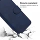 Nokia G11 / G21 Hoesje Portemonnee Wallet Book Case met Bandje Blauw afbeelding 4