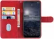 Nokia G11 / G21 Hoesje Portemonnee Wallet Book Case met Bandje Rood afbeelding 1