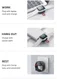 ROCK Compacte Magnetische USB-C Apple Watch Oplader 2.5W Wit afbeelding 10