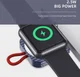 ROCK Compacte Magnetische USB-C Apple Watch Oplader 2.5W Wit afbeelding 4