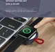 ROCK Compacte Magnetische USB-C Apple Watch Oplader 2.5W Wit afbeelding 6
