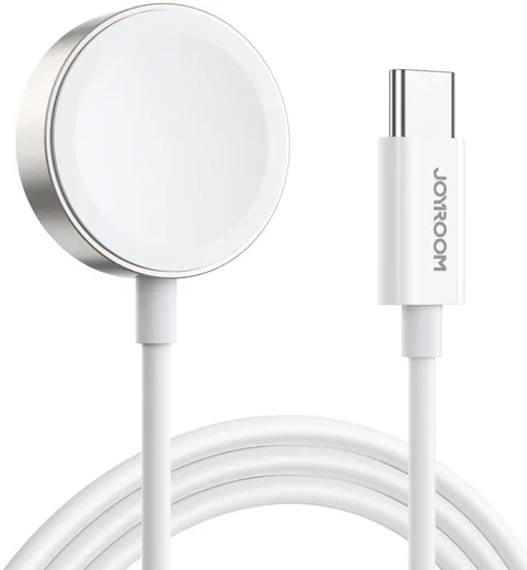 Joyroom S-IW004 Oplader voor Apple Watch Magnetic USB-C Kabel 1.2m Wit afbeelding 1