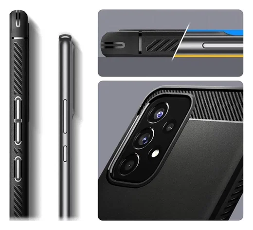 Spigen Rugged Armor Samsung Galaxy A53 Hoesje Back Cover Zwart afbeelding 8