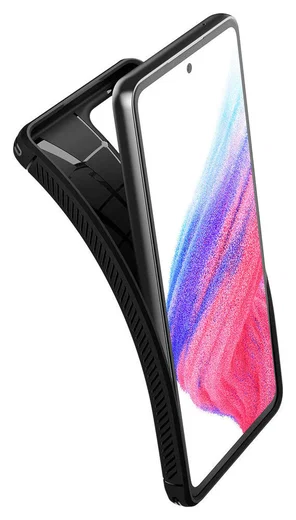 Spigen Rugged Armor Samsung Galaxy A53 Hoesje Back Cover Zwart afbeelding 3