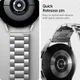 Spigen Modern Fit Universeel Smartwatch 20MM Bandje RVS Zilver afbeelding 6