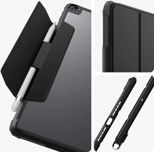 Spigen Ultra Hybrid Pro Apple iPad 10.2 (2019/2020/2021) Hoes Zwart afbeelding 4