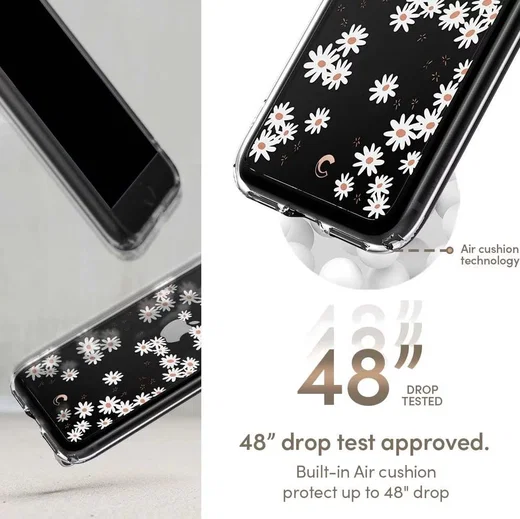 Spigen Ciel by Cyrill Cecile Apple iPhone SE Hoesje White Daisy afbeelding 12