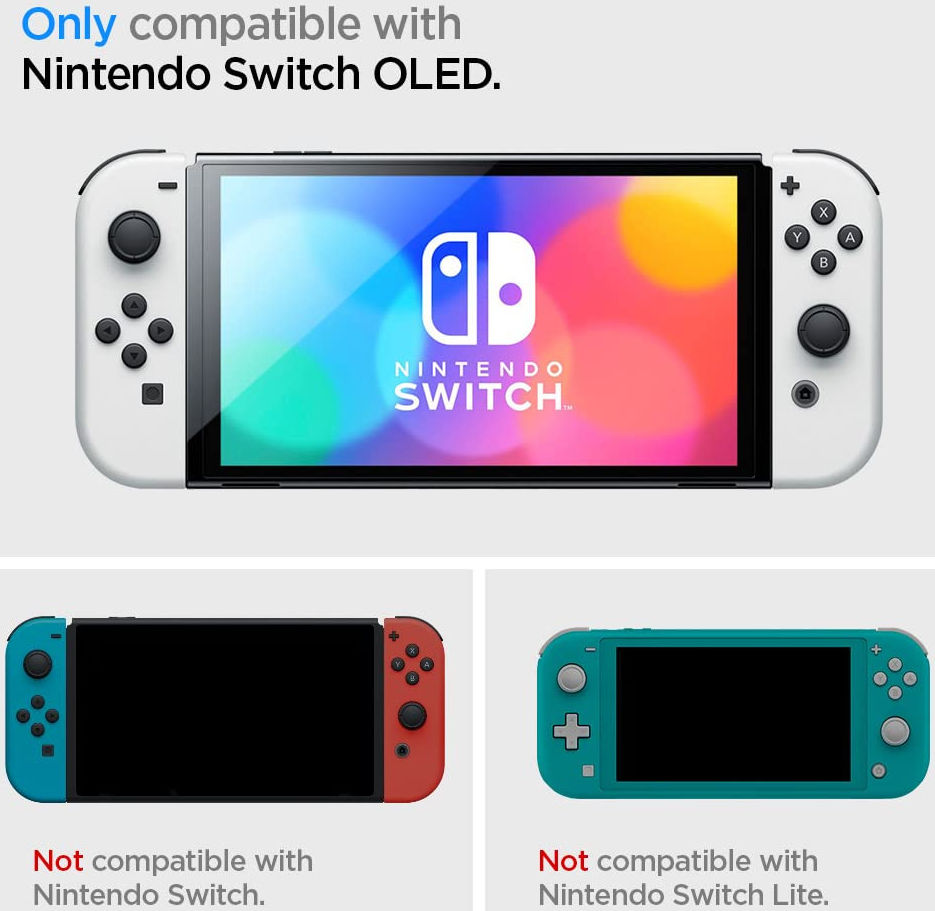 Spigen Rugged Armor Nintendo Switch OLED Hoesje Zwart afbeelding 5
