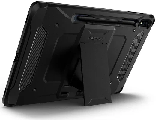 Spigen Tough Armor Pro Samsung Galaxy Tab S8+/S7+/S7 FE Hoes Gunmetal afbeelding 3