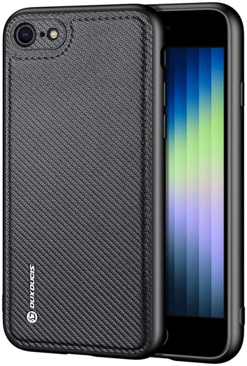 Dux Ducis Fino Series iPhone 7/8/SE 2020/2022 Hoesje Back Cover Zwart afbeelding 1