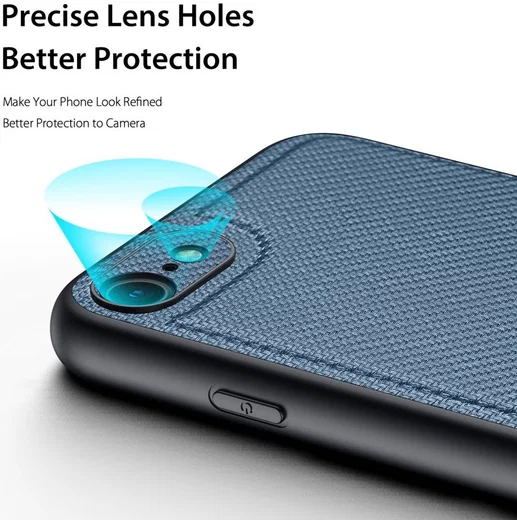 Dux Ducis Fino Series iPhone 7/8/SE 2020/2022 Hoesje Back Cover Blauw afbeelding 5