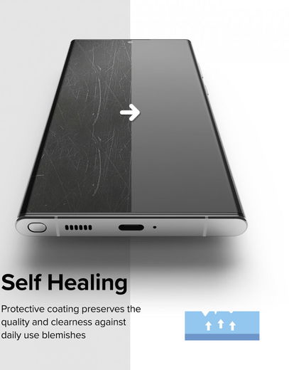 Ringke Dual Easy Film Samsung Galaxy S22 Ultra Screen Protector 2-Pack afbeelding 7