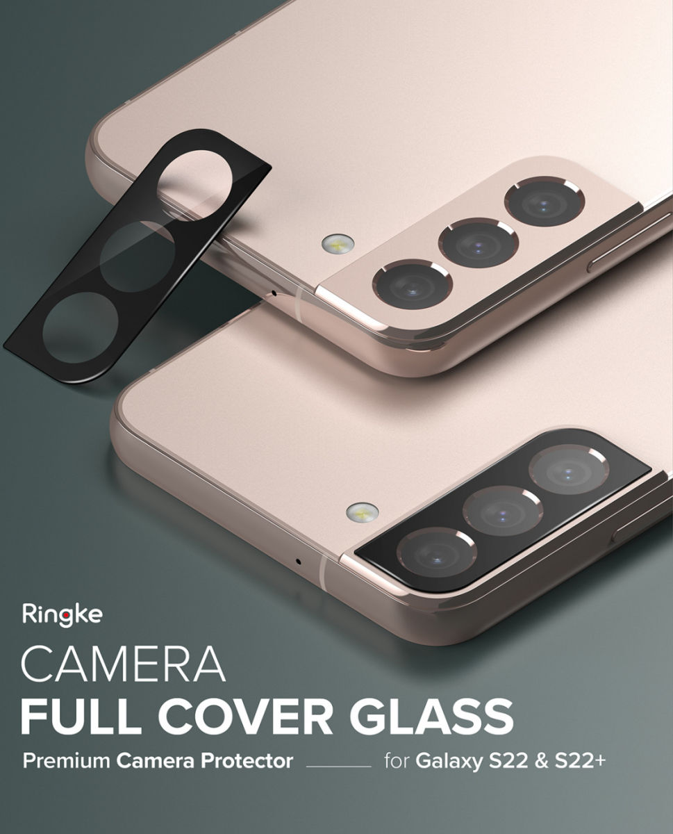 Ringke Samsung Galaxy S22/S22 Plus Camera Protector Glass [3-Pack] afbeelding 12
