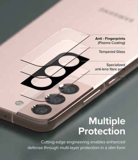 Ringke Samsung Galaxy S22/S22 Plus Camera Protector Glass [3-Pack] afbeelding 2