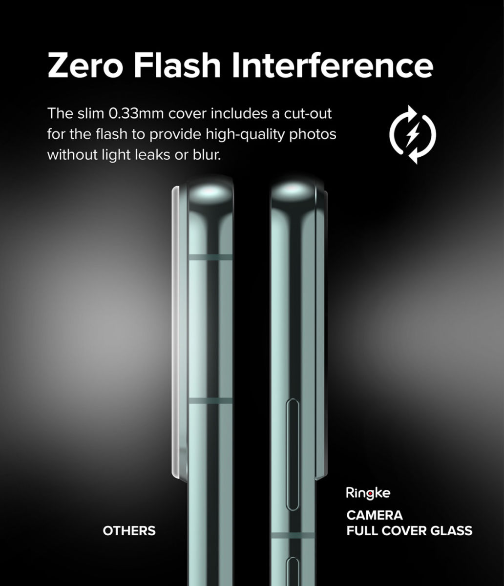 Ringke Samsung Galaxy S22/S22 Plus Camera Protector Glass [3-Pack] afbeelding 3