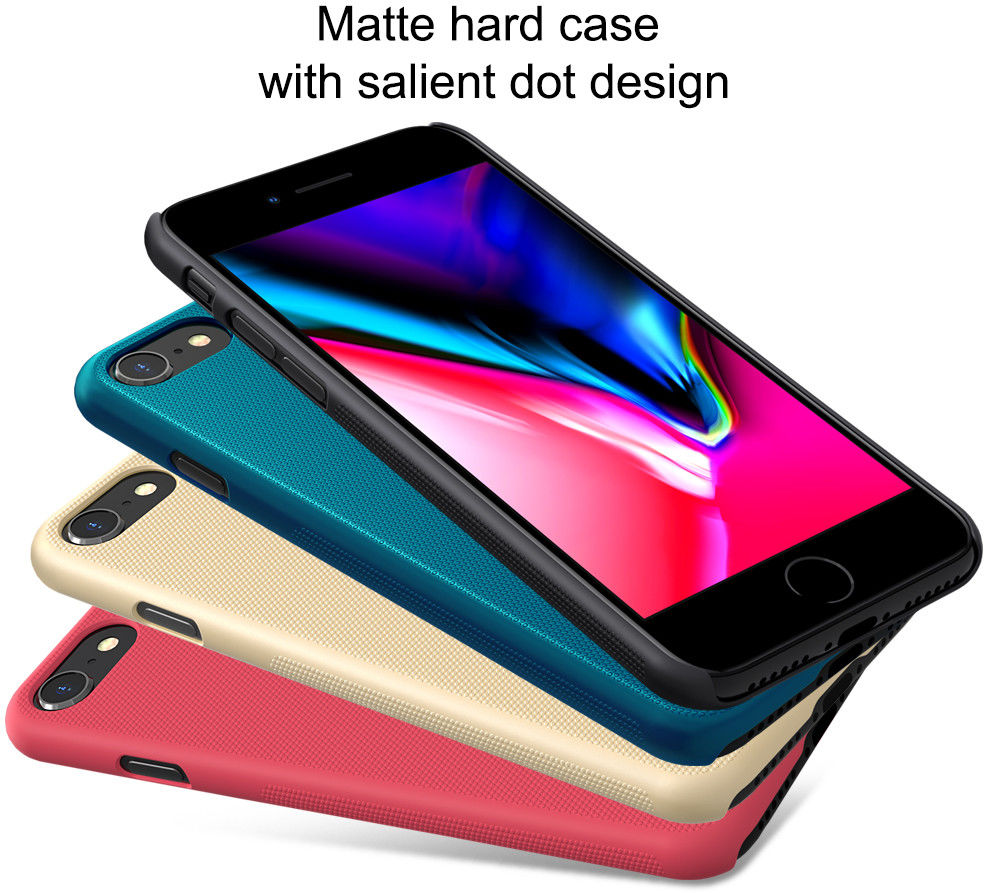 Nillkin Super Frosted Shield iPhone SE (2020/2022)/8/7 Hoesje Zwart afbeelding 5