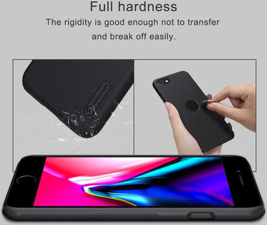 Nillkin Super Frosted Shield iPhone SE (2020/2022)/8/7 Hoesje Zwart afbeelding 7