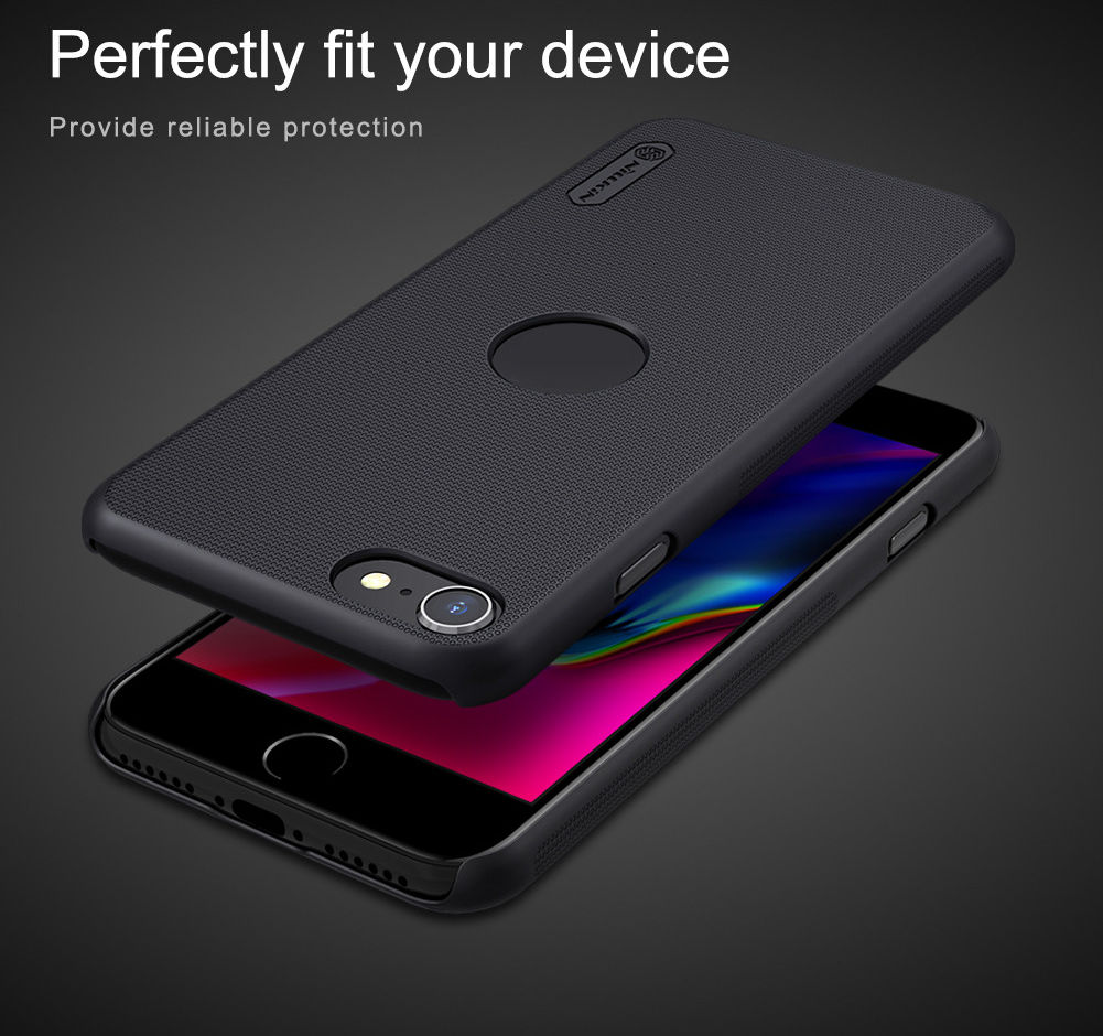 Nillkin Super Frosted Shield iPhone SE (2020/2022)/8/7 Hoesje Zwart afbeelding 8