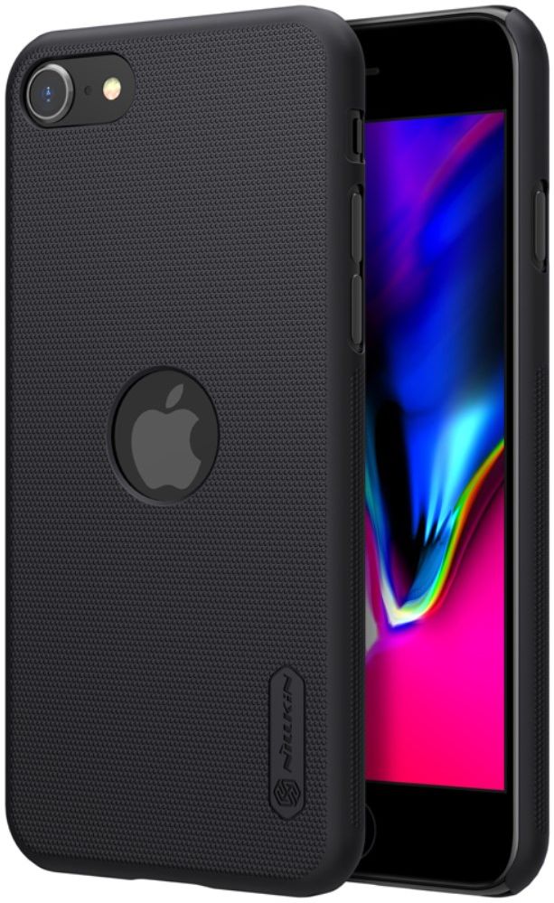 Nillkin Super Frosted Shield iPhone SE (2020/2022)/8/7 Hoesje Zwart afbeelding 1