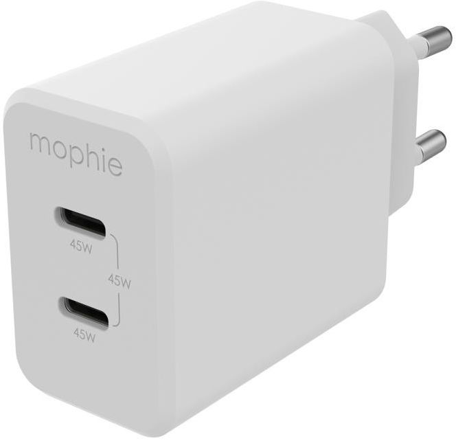 Mophie Speedport 45 USB-C GaN Snellader 45W PD Adapter Fast Charge Wit afbeelding 1