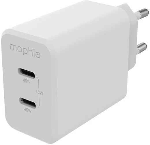 Mophie Speedport 45 USB-C GaN Snellader 45W PD Adapter Fast Charge Wit afbeelding 1