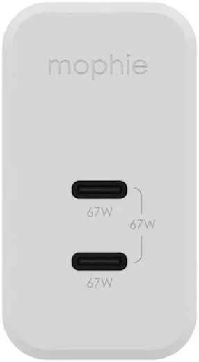 Mophie Speedport 67 USB-C GaN Snellader 67W PD Adapter Fast Charge Wit afbeelding 2
