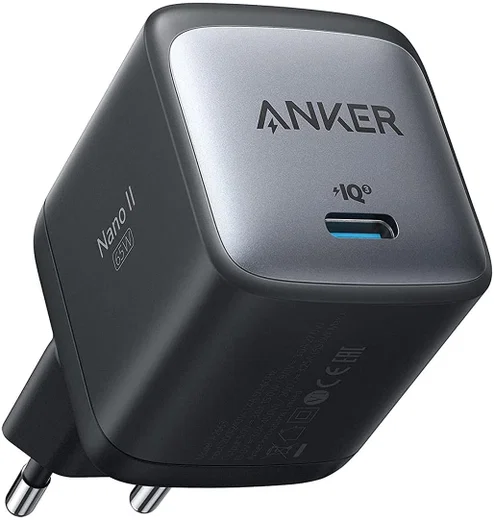 Anker PowerPort Nano II (65W) GaN Compacte USB-C Adapter Zwart afbeelding 1