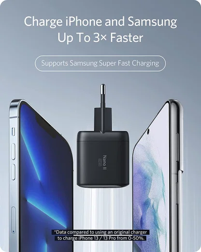 Anker PowerPort Nano II (65W) GaN Compacte USB-C Adapter Zwart afbeelding 3