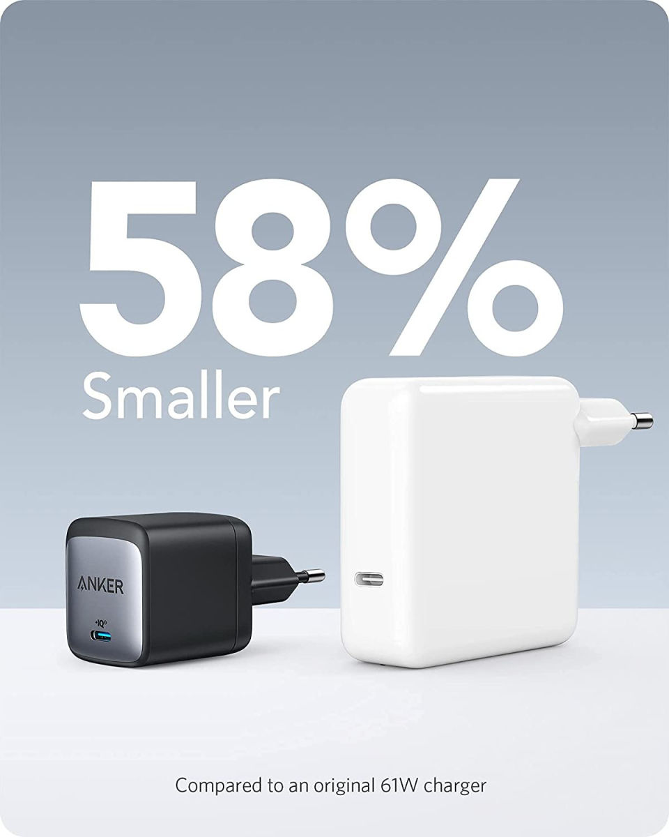 Anker PowerPort Nano II (65W) GaN Compacte USB-C Adapter Zwart afbeelding 6
