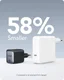 Anker PowerPort Nano II (65W) GaN Compacte USB-C Adapter Zwart afbeelding 6