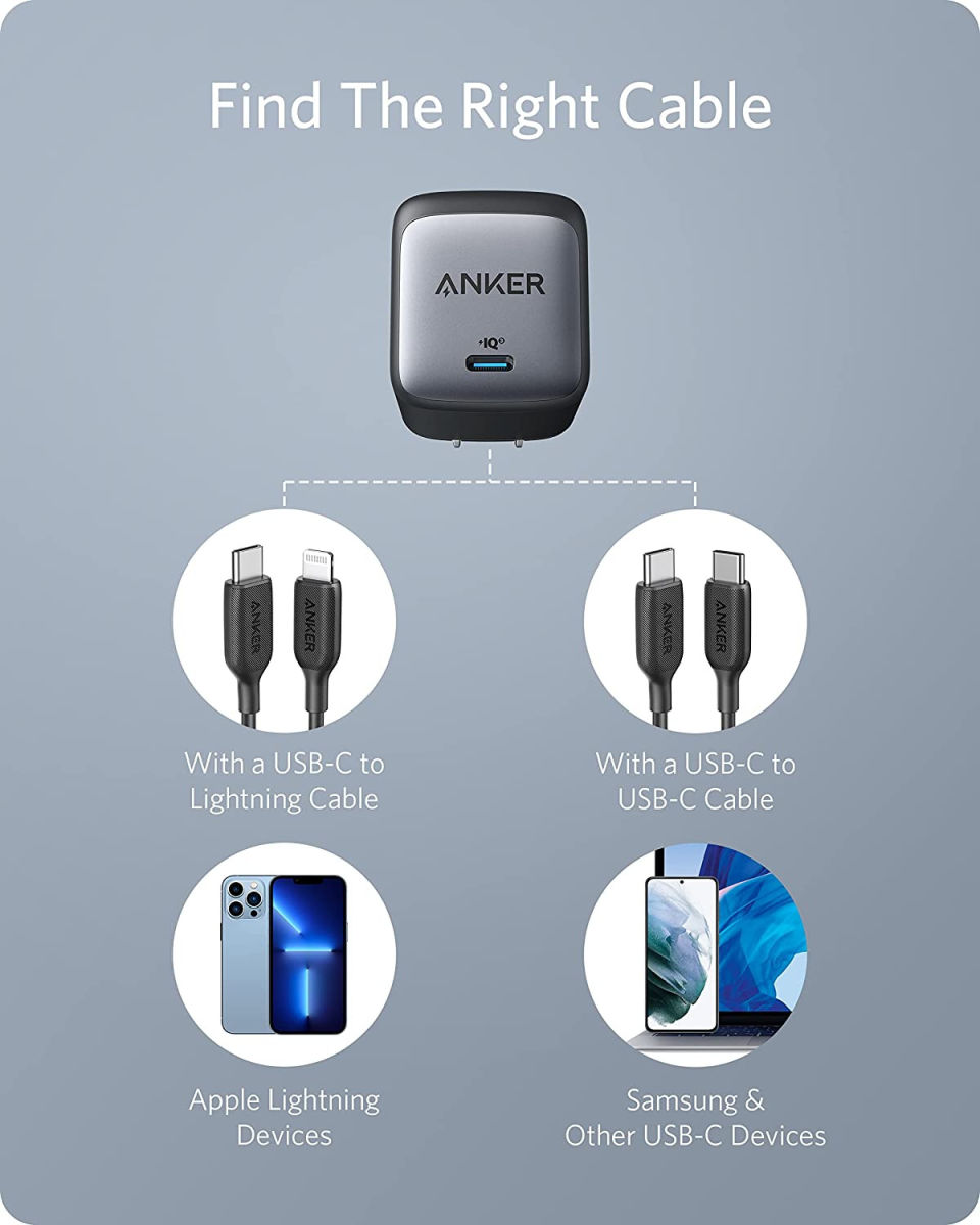 Anker PowerPort Nano II (65W) GaN Compacte USB-C Adapter Zwart afbeelding 7