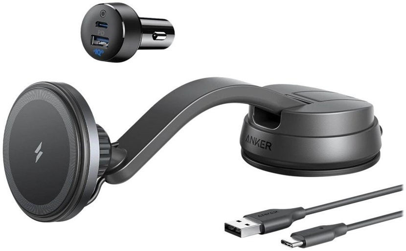 Anker 613 PowerWave MagGo (10W) Dashboard Houder met MagSafe Zwart afbeelding 1