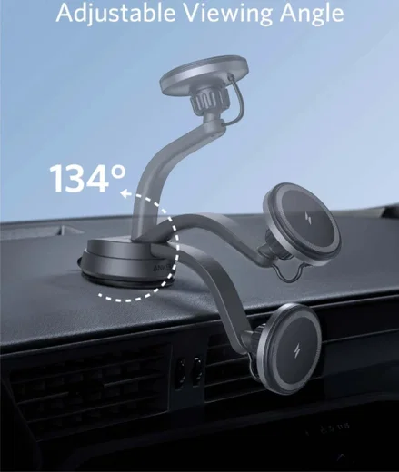 Anker 613 PowerWave MagGo (10W) Dashboard Houder met MagSafe Zwart afbeelding 7