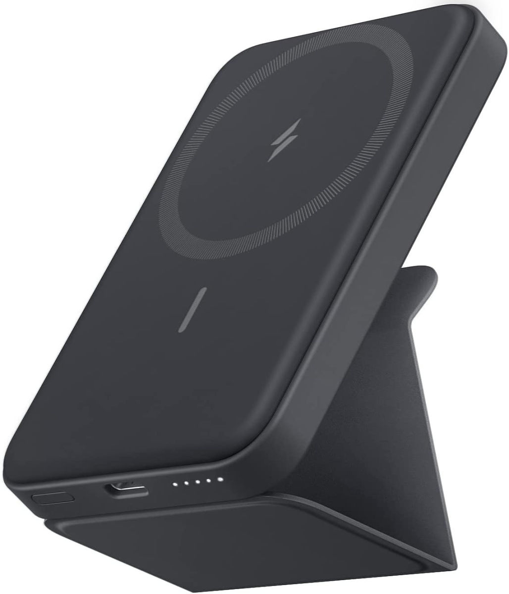 Anker 622 PowerWave MagGo MagSafe Powerbank met Stand 5.000 mAh Zwart afbeelding 1