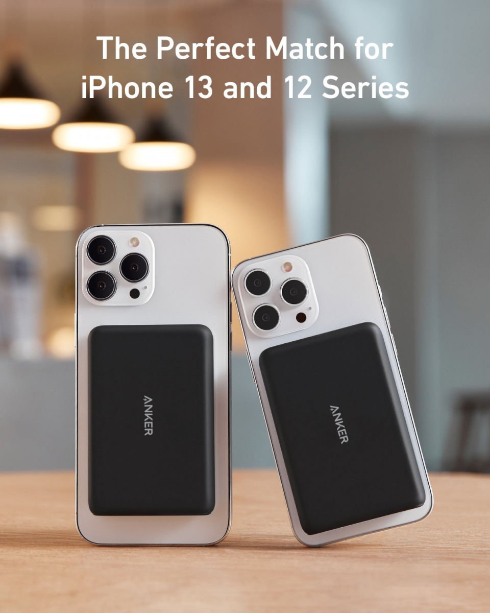 Anker 622 PowerWave MagGo MagSafe Powerbank met Stand 5.000 mAh Zwart afbeelding 7
