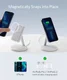 Anker 633 PowerWave MagGo 2-in-1 MagSafe Oplader + 5K Powerbank Wit afbeelding 2