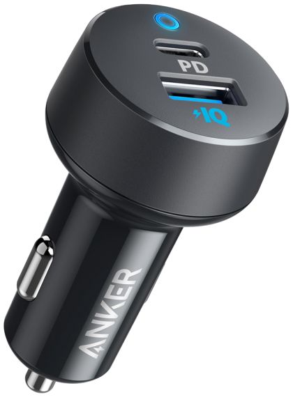 Anker PowerDrive PD+ 2 (35W) USB-A / USB-C Fast Charge Autolader Zwart afbeelding 1