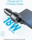 Anker PowerDrive III Alloy (36W) 2-Poorts USB-A Autolader Zwart afbeelding 2