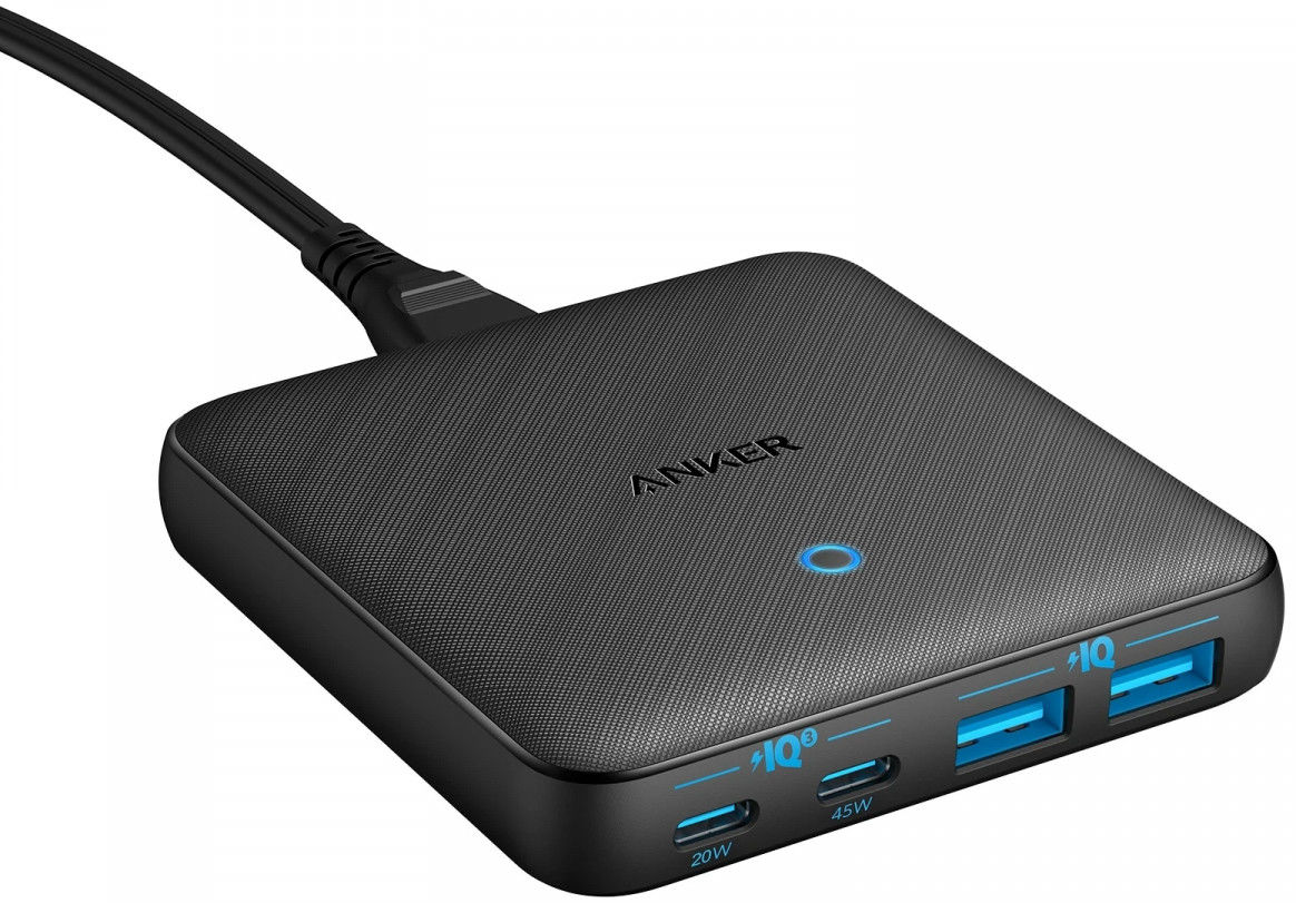 PowerPort Atom III (65W) Slim 4-Poorts USB-A en USB-C Snellader Zwart afbeelding 1