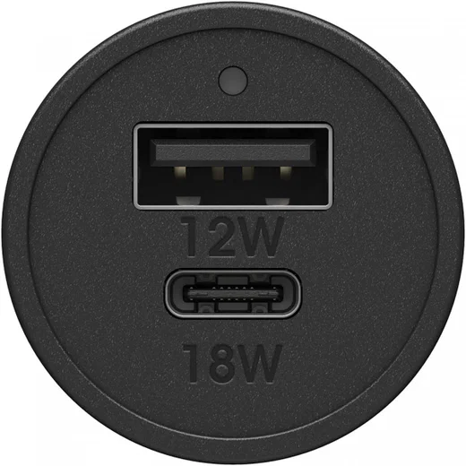OtterBox 30W Fast Charge USB/USB-C Autolader Power Delivery Zwart afbeelding 2
