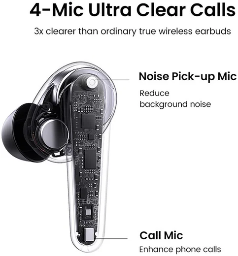 UGREEN HiTune T1 True Wireless Earbuds Draadloze Headset Zwart afbeelding 7