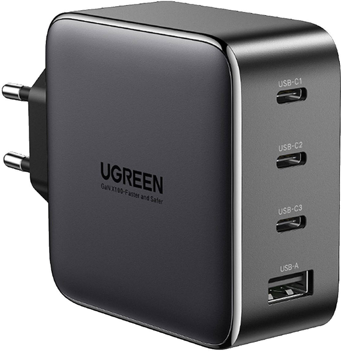 UGREEN Nexode 4-in-1 Fast Charger 100W GaN Oplader 3x USB-C 1x USB-A afbeelding 1